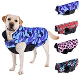 CuteBone reversible dog jacket waterproof front view for dry, warm walks in rain.