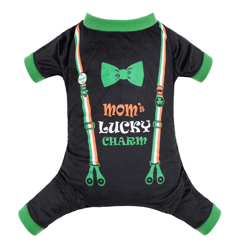 CuteBone st-patricks-day dog pajamas onesie for festive comfort