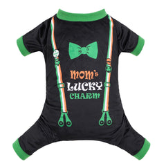 CuteBone st-patricks-day dog pajamas onesie for festive comfort