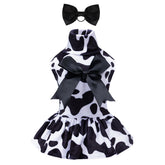 CuteBone turtleneck velvet dress front view for small dogs offering stylish seasonal warmth.