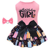 CuteBone velvet dress for small dog showcasing festive party-ready look
