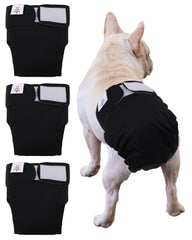 CuteBone washable dog diapers pack-1 demonstrates leak-proof protection for docked-tail breeds