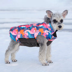 CuteBone Winter Dog Coat reversible plaid design offers two patterns