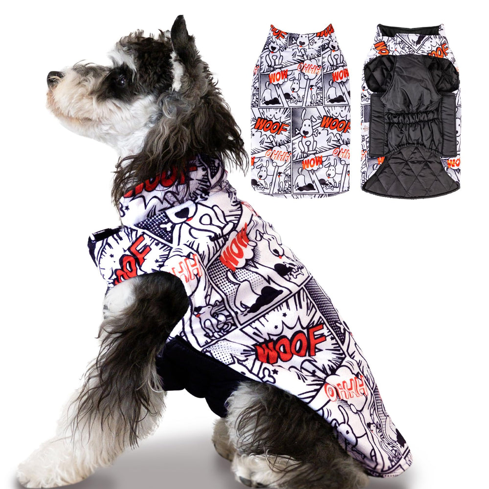 CuteBone winter dog jacket plaid pattern for stylish warmth on chilly walks.