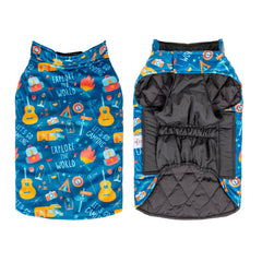 CuteBone winter dog jacket with reversible plaid design for versatile style and warmth.