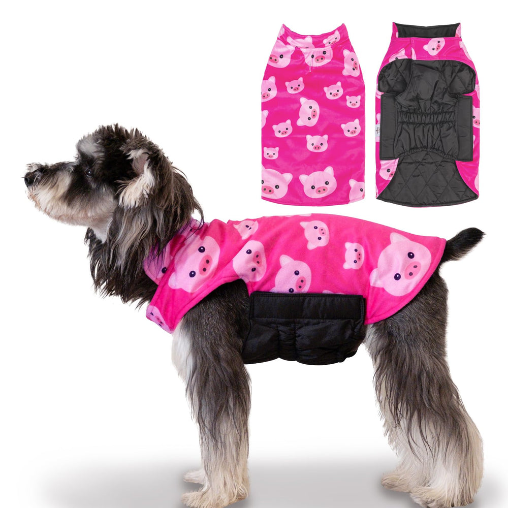 CuteBone winter dog jacket reveals a fleece-lined interior for cozy warmth on chilly days.