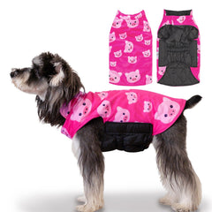 CuteBone winter dog jacket reveals a fleece-lined interior for cozy warmth on chilly days.