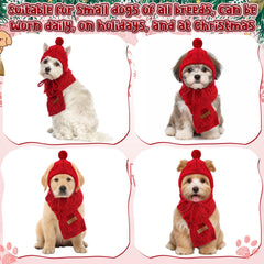 Cutecrop winter pet set in red offers coordinated festive style for photos