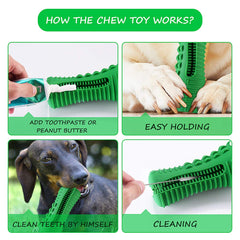 Cutiful gator toy ridges and bristles help clean teeth as dogs chew.