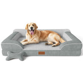 CWAWZ extra-large dog bed with orthopedic foam for spacious big-dog comfort.