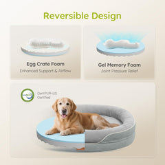 CWAWZ XL orthopedic bed wrap bolsters create a snug den for calm naps.