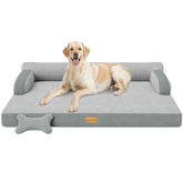 CWAWZ XL Plus orthopedic bed foam-base demonstrates even support for large dogs