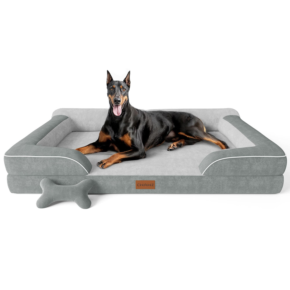 CWAWZ XXL dog bed with orthopedic foam supports large dogs for joint relief.