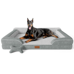 CWAWZ XXL dog bed with orthopedic foam supports large dogs for joint relief.