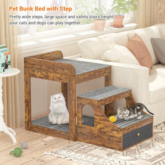 Cyclysio pet bunk bed mats included close-up emphasizes soft comfort for lounging.