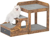 Cyclysio super large pet bunk bed with stairs enables easy access for cats.