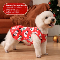 Cyeollo 2pack dog Christmas dress solid color for everyday wear.