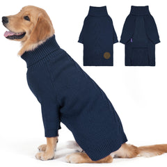 cyeollo 2XL dog sweater knit close-up shows warm, cozy fabric for winter walks
