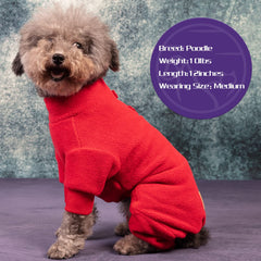 Cyeollo dog Christmas pajama fleece closeup highlights soft breathable fleece