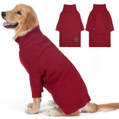 cyeollo dog christmas sweater burgundy 2xl keeps large dogs warm during winter walks