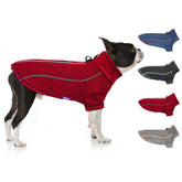 Cyeollo dog coat reflective jacket with zipper closure for quick on/off during walks.