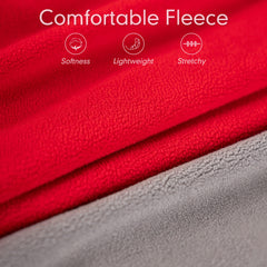 cyeollo dog fleece sweater reflective stripe detail enhances visibility at night
