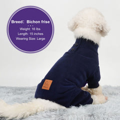 Cyeollo dog pajamas four-legs full-coverage for warmth