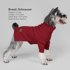 cyeollo dog sweater knit-texture closeup highlights breathable, stretchy knit