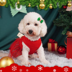 Cyeollo plaid fashion dog clothes for Christmas, enhances charm during gatherings.
