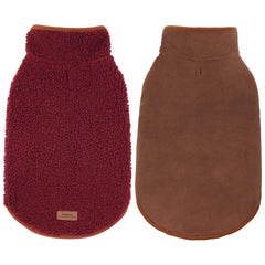 cyeollo warm dog coat sherpa front view shows cozy warmth for chilly walks
