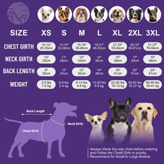 cyeollo xl dog pajamas back view highlights full-body warmth and snug fit