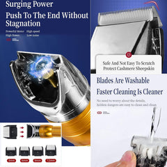 Cyxunand aluminum-head clippers with cooling vents prevent overheating during long sessions