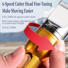 Cyxunand rugged polymer body reduces vibration for smoother grooming