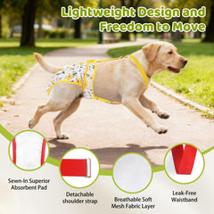 CZMIYRPY reusable diaper with waterproof outer layer to prevent leaks during use.