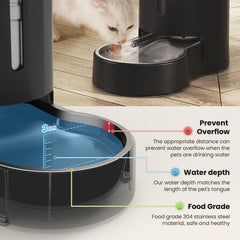 CZPET water-dispenser anti-slip bottom closeup emphasizes stability during use.