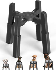 CZPET dog bowl stand assembly shows tool-free setup for fast use.