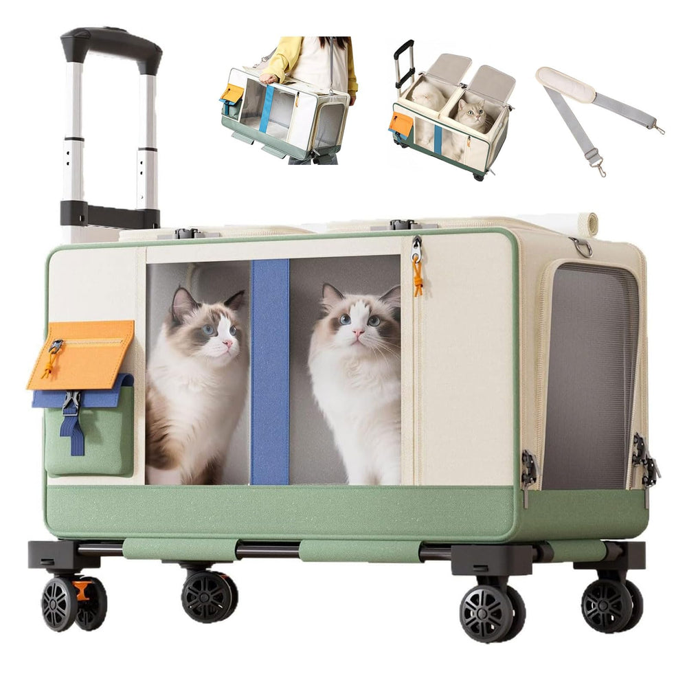D LIAN DONG large cat carrier with wheels setup for easy travel mobility