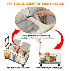 D LIAN DONG wheeled carrier shown in motion for smooth transport