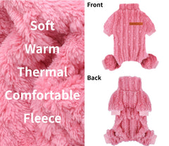 DaFuEn dog onesie pink snug fit for small breeds