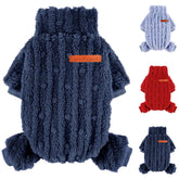 DaFuEn dog sweater deep blue XX-Small on cozy fleece for warmth and comfort.