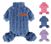 DaFuEn dog sweater shows plush fleece texture for soft warmth during chilly days.