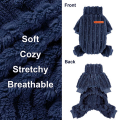 DaFuEn puppy pajamas fleece with soft hand feel ideal for lounging and naps.