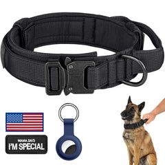 DAGANXI collar táctico con ajuste seguro para perros medianos y grandes.