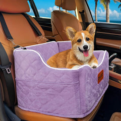 DAIIST dog car seat memory foam close-up shows comfort and support