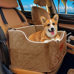 DAIIST dog car seat front view with memory foam comfort for small dogs