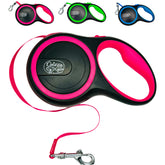 Daizzy Gear retractable leash close-up of soft anti-slip handle for comfortable walks.