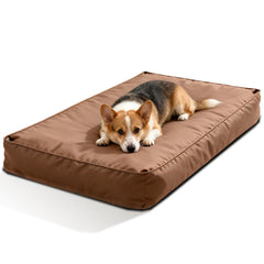 Dalema dog bed cover brown 53x36 with zipper for easy stuffing changes.