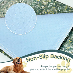 DAMIROON washable pee pad non-slip bottom stays in place for confident use