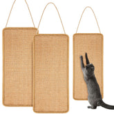 Dansydaisy 2-pack sisal door scratch mats ready for wall mounting in homes.