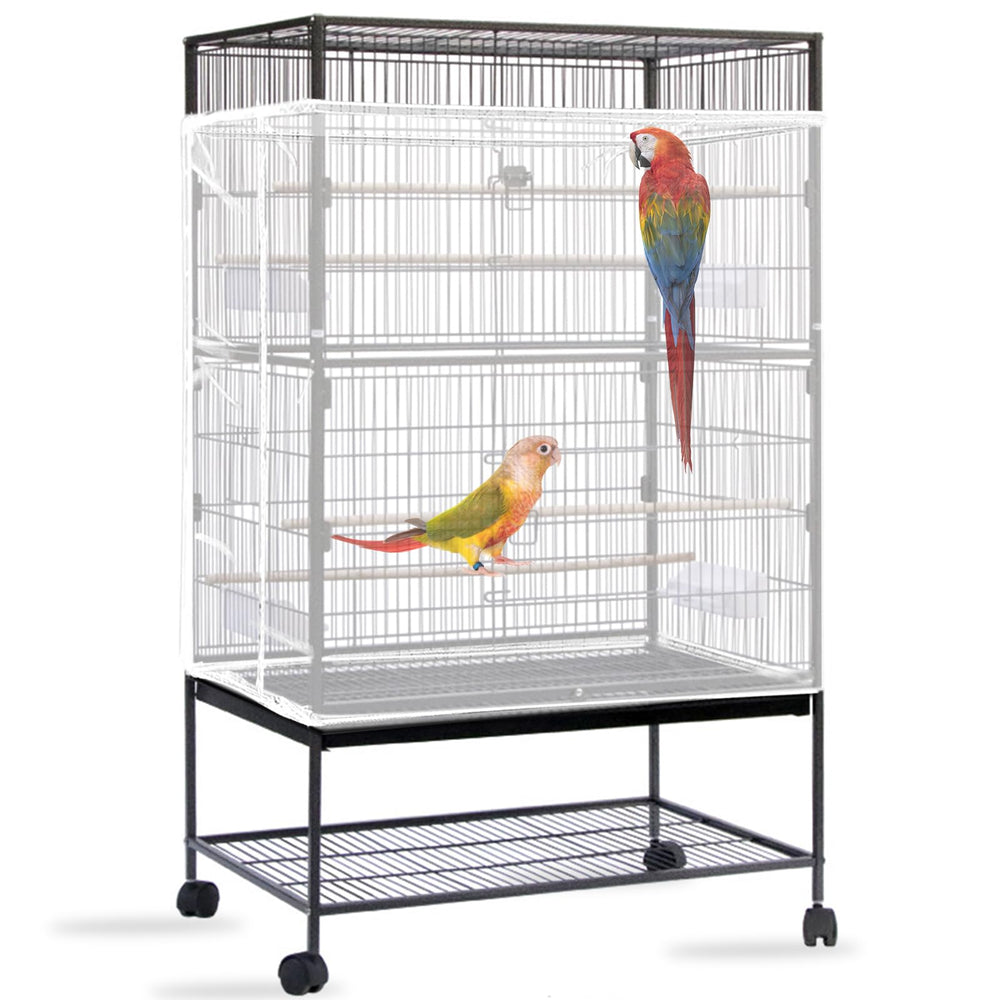 Daoeny cobertor para jaula de aves grande con ajuste seguro para jaula de tamaño completo.